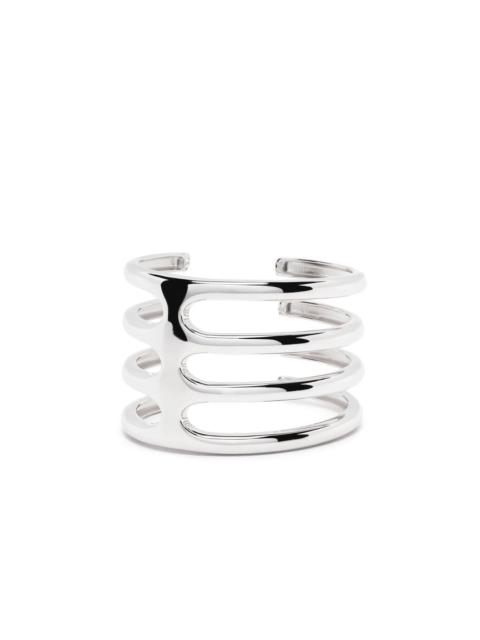 TOM WOOD Cage Triple cuff bracelet