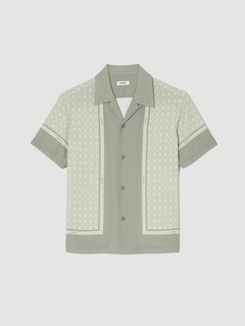 Sandro SHORT-SLEEVED PATTERNED SHIRT