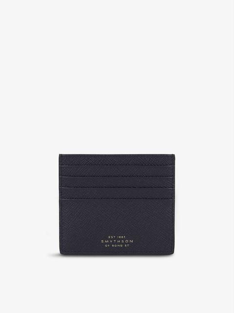 Smythson Panama eight-slot leather card holder