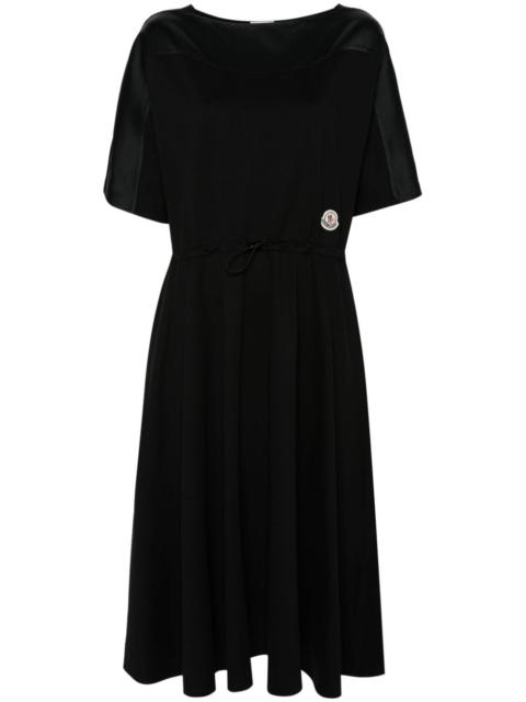 Moncler panelled A-line midi dress