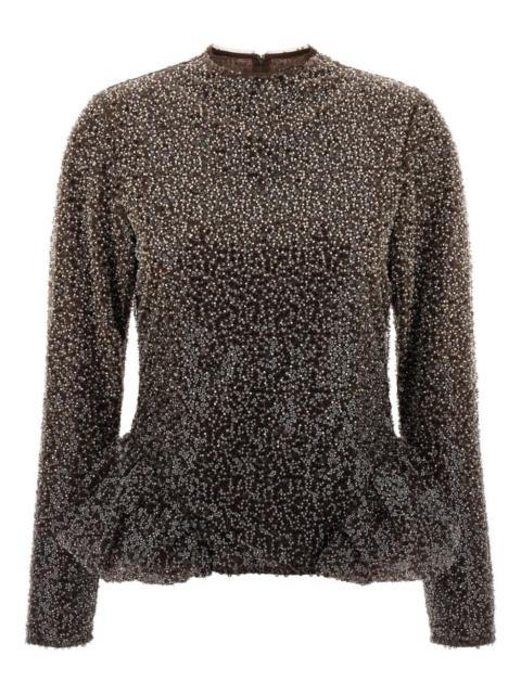 ROTATE peplum-detail top