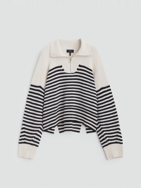 Pierce Striped Cashmere Half-Zip
Relaxed Fit