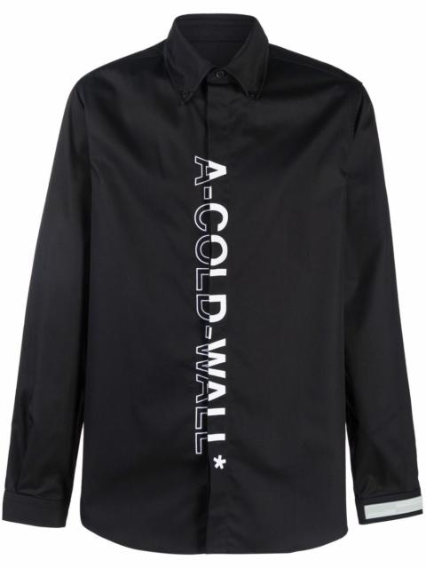 A-COLD-WALL* vertical logo print shirt