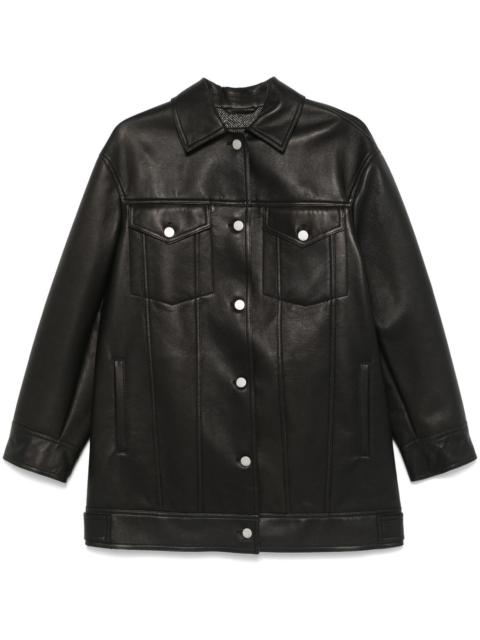 Max Mara Max Mara Girino - Nappa Leather Over Jacket