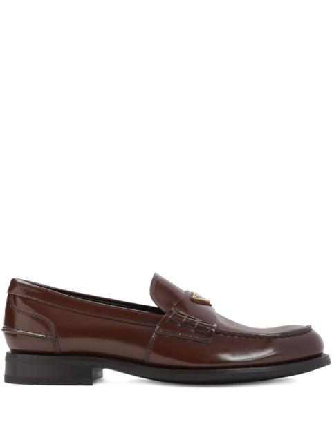 Prada Prada Leather Logo-plaque Loafers