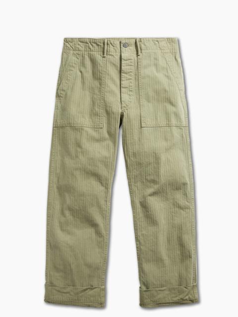 RRL by Ralph Lauren RRL ARMY UTILITY FLAT PANT HERRINGBONE BREWSTER GREEN