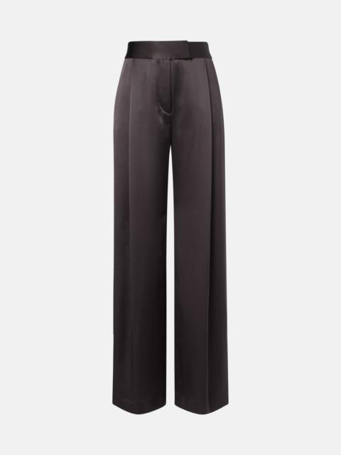 THE SEI Silk satin wide-leg pants