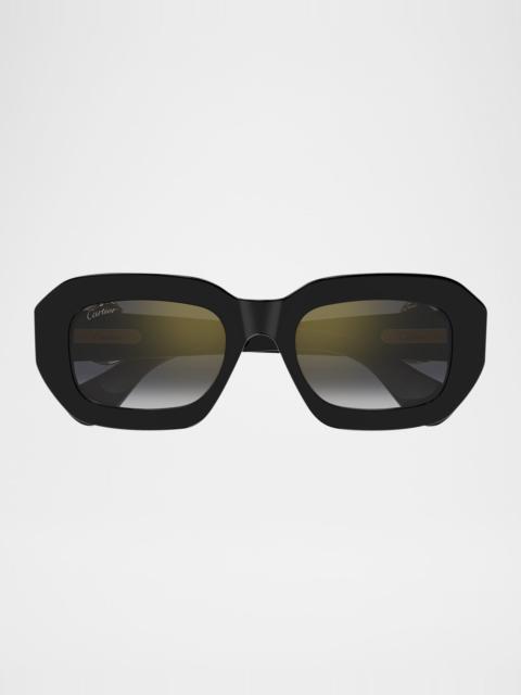 Cartier Acetate Rectangle Sunglasses