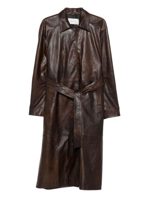 MAGDA BUTRYM belted leather coat