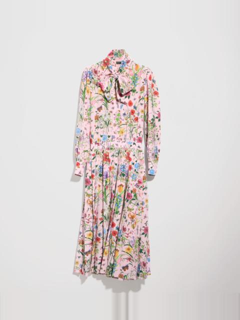 GUCCI Printed silk chemisier dress