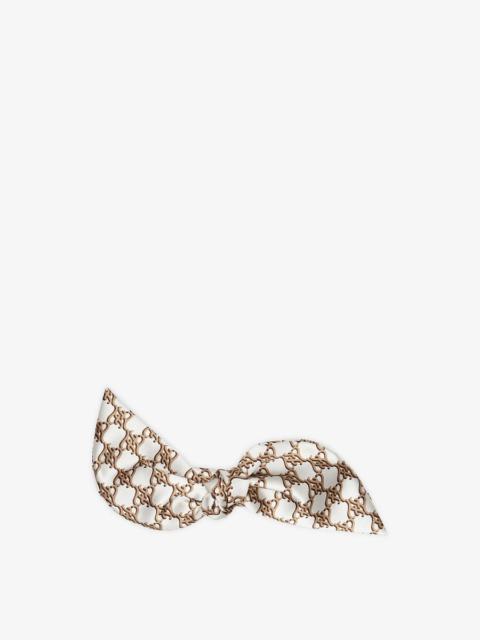 FENDI Beige duchess satin hair clip