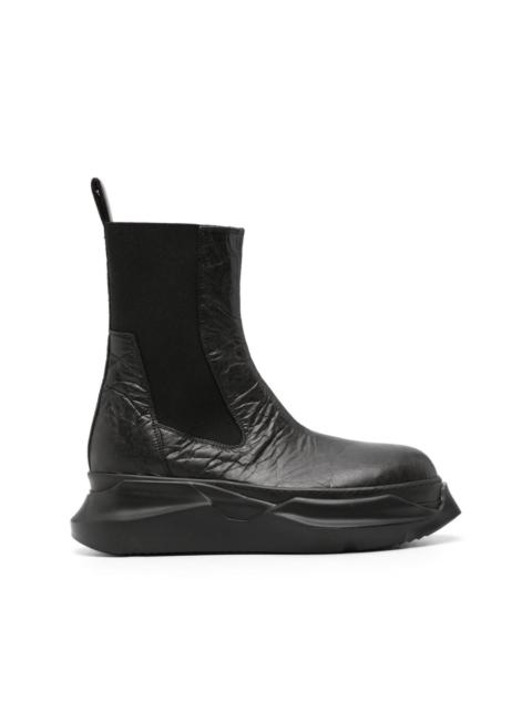 Rick Owens DRKSHDW Beatle Abstract crinkled-leather boots