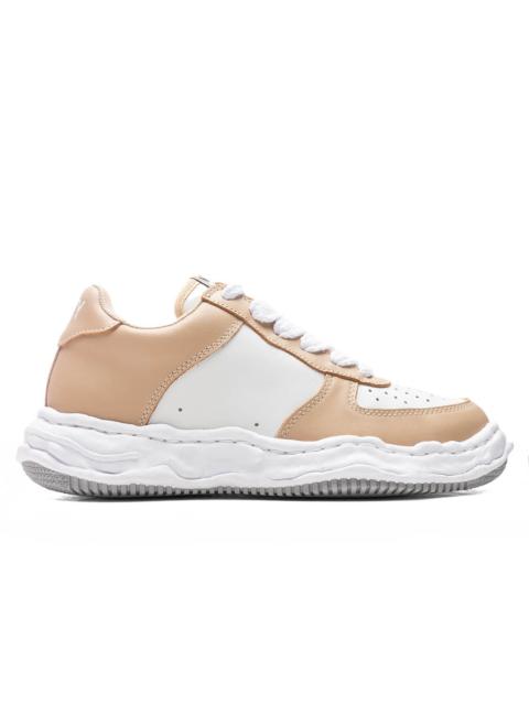 Maison MIHARAYASUHIRO WAYNE LOW OG SOLE LEATHER SNEAKER - BEIGE/WHITE