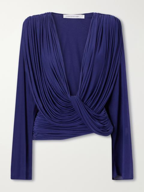 CHRISTOPHER ESBER Ripple Draped Jersey Blouse