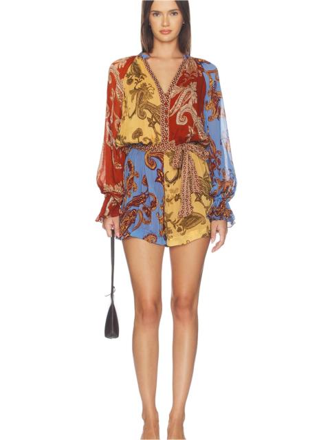HEMANT & NANDITA Romper With Tie Belt
