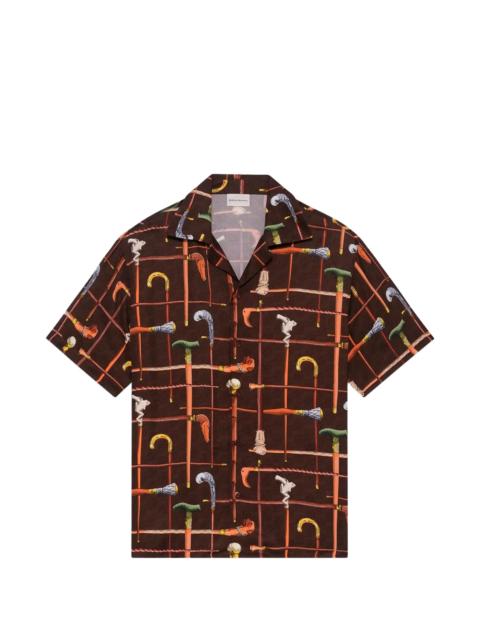 Drôle de Monsieur Drole De Monsieur Spread-collar Print Shirt