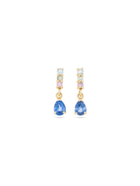 STONE AND STRAND Tiny Unicorn Gradient Drop Earrings