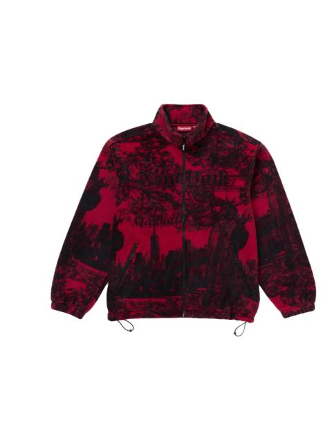 Supreme Supreme New York Fleece Jacket Red