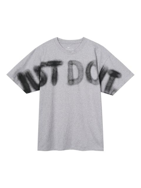 Nike Nike Sportswear JDI 로고는 TEE 남자 회색 밝은 회색 CU0131-902를 인쇄했습니다