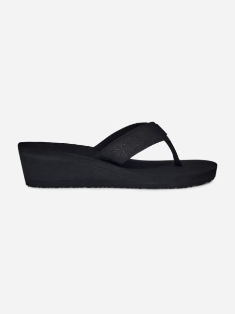 Teva Women's Mush Mandalyn Wedge 2 Flip-Flop Sandals in Black