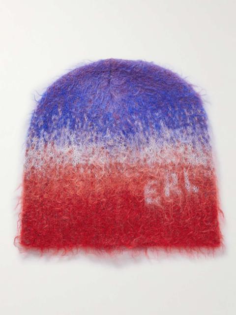 ERL Dégradé Brushed Mohair-Blend Beanie