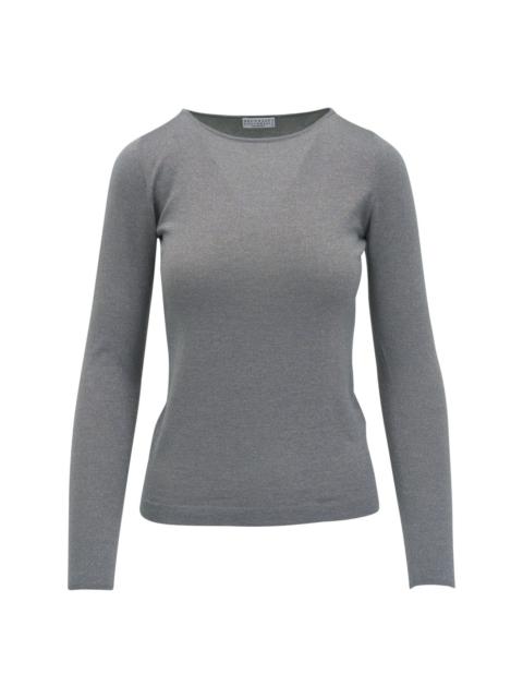 sparkling cashmere silk jumper