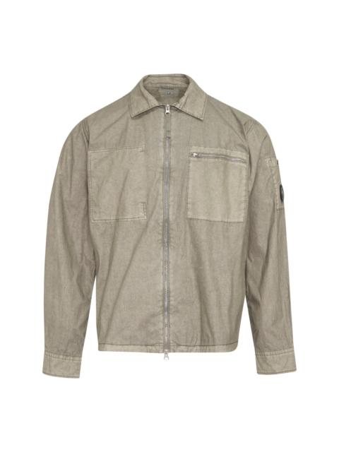 C.P. Company Cotton Resined Zip Overshirt