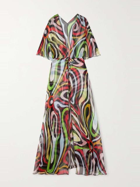 PUCCI Marmo silk-crepe robe