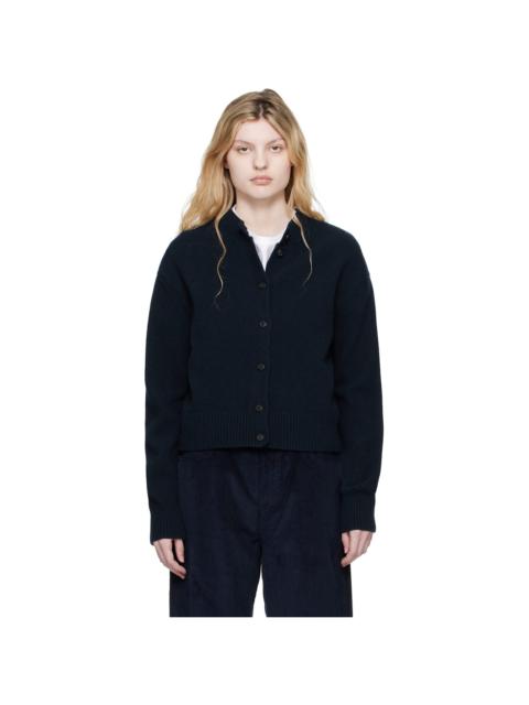 RÓHE Navy Short Boiled Cardigan