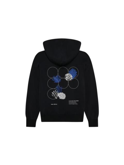 PANGAIA Womens Coral Gardeners Midweight Hoodie - Black