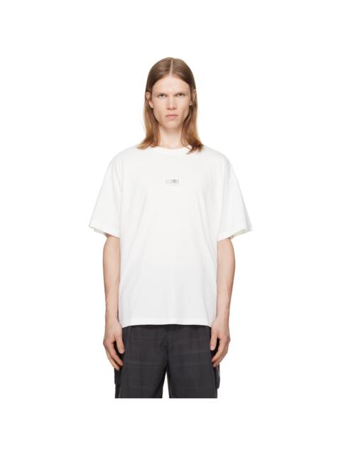 MM6 Maison Margiela White Numeric Cotton T-shirt