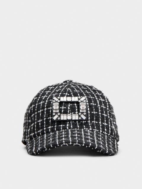 Roger Vivier Viv' Skate Baseball Cap in tweed