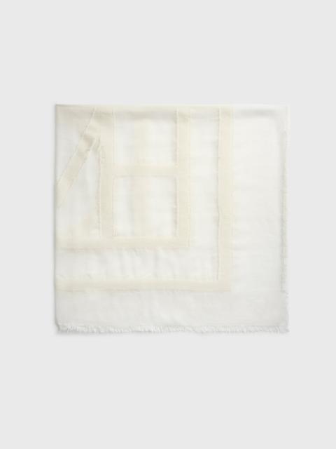 TOTEME Fil coupé monogram sarong off-white