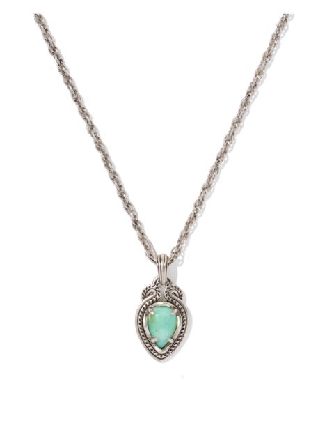 KENDRA SCOTT Tedi Vintage Silver Short Pendant Necklace