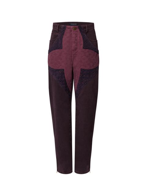 Louis Vuitton Monogram Flower Denim Pants