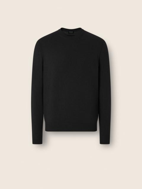ZEGNA BLACK OASI CASHMERE CREWNECK