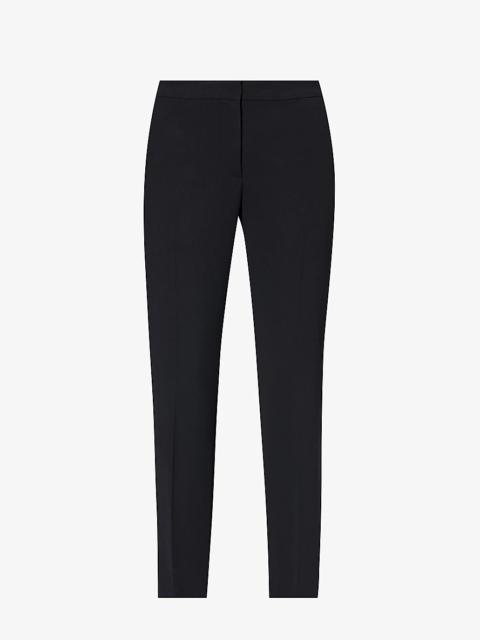 Straight-leg low-rise woven trousers