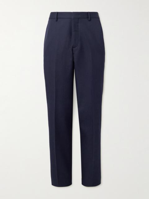Loro Piana Jarno Straight-Leg Wool and Cotton-Blend Twill Trousers