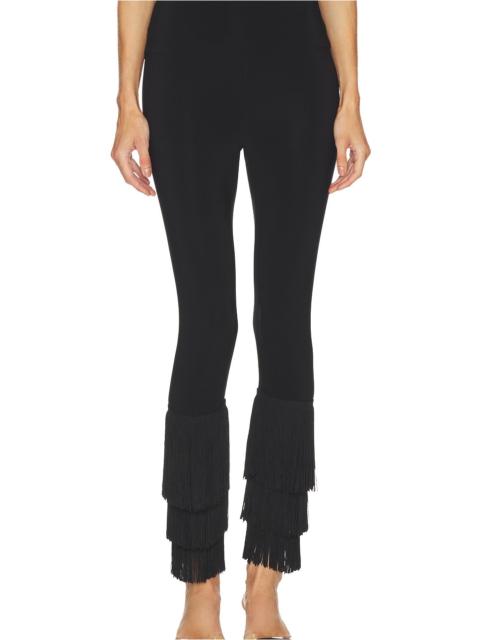 NORMA KAMALI Fringe Hem Cropped Legging