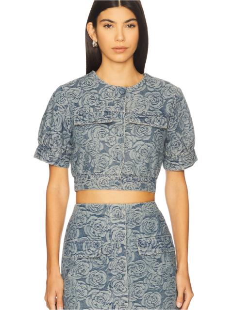 AMANDA UPRICHARD Bello Short Sleeve Jacket