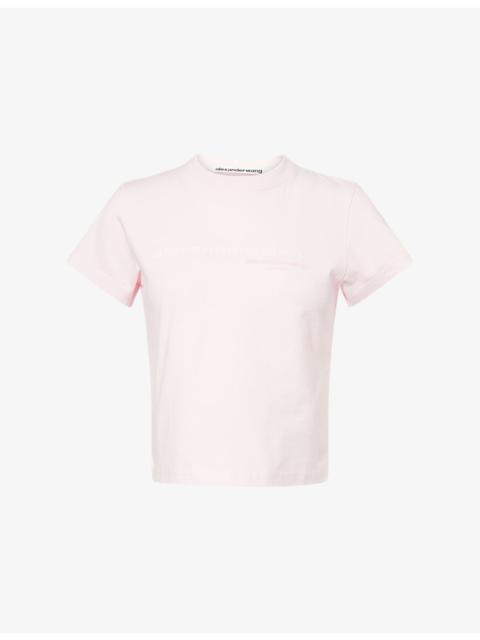 Shrunken Cropped Cotton-Jersey T-Shirt