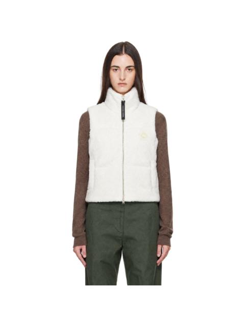 Canada Goose Off-White Fallon Fleece Puffer Down Vest