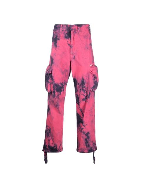 tie-dye cargo pants