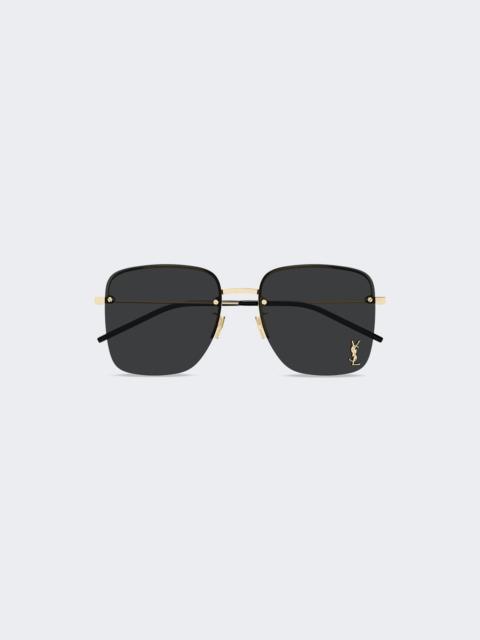SAINT LAURENT Sl 312 Sunglasses Shiny Light Gold