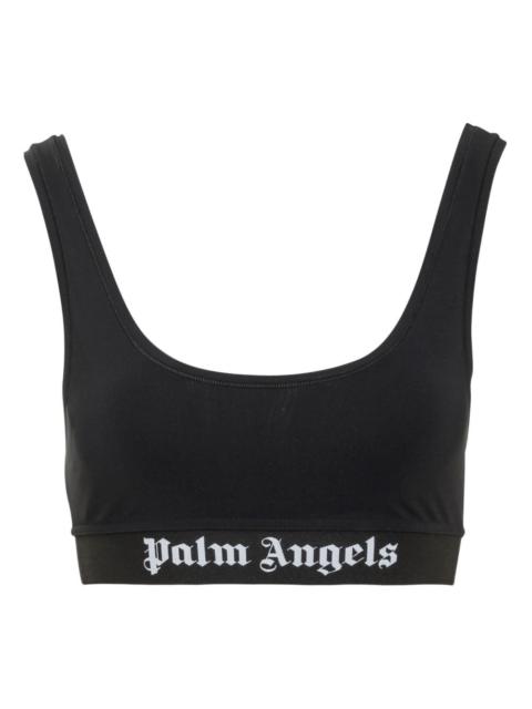 Palm Angels logo-print top