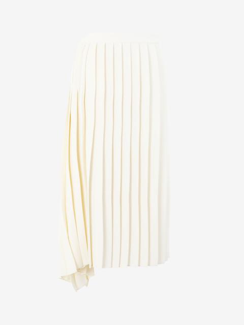 MM6 Maison Margiela Asymmetric pleated skirt