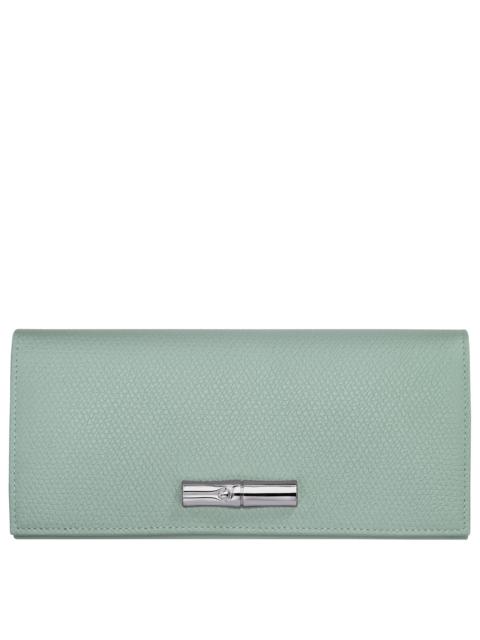 Le Roseau Flap wallet Celadon - Leather