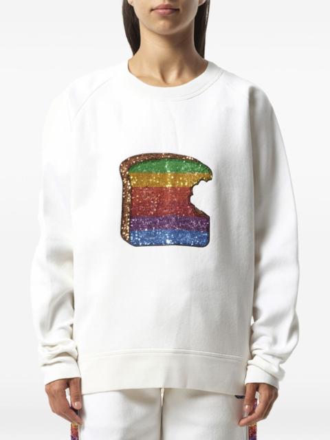 Marc Jacobs sequin-embellished raglan-sleeve sweatshirt