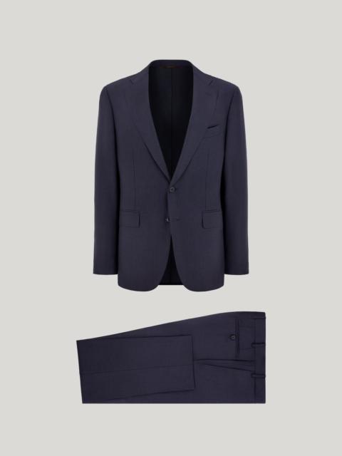 Canali BLUE 160’S WOOL BIRDSEYE MOTIF MODERN-FIT SUIT