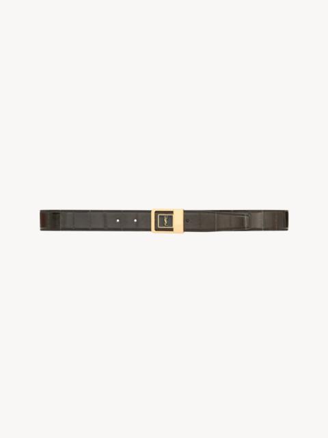SAINT LAURENT LA 66 BELT IN EEL